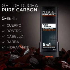 Pure Carbon Gel de Ducha con Carbón 5 en 1