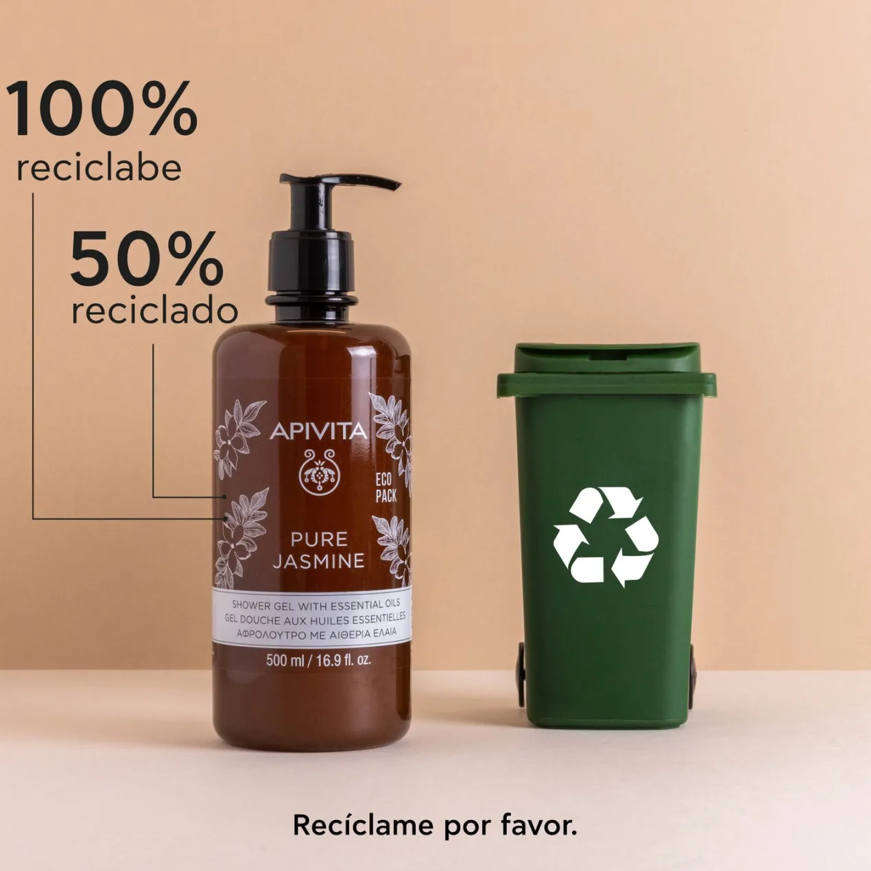 Pure Jasmine Gel de Baño con Aceites Esenciales