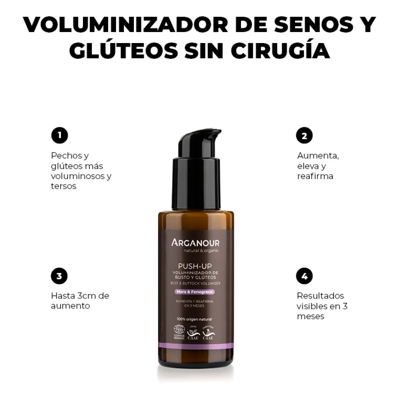 Push up Voluminizador de busto y glúteos