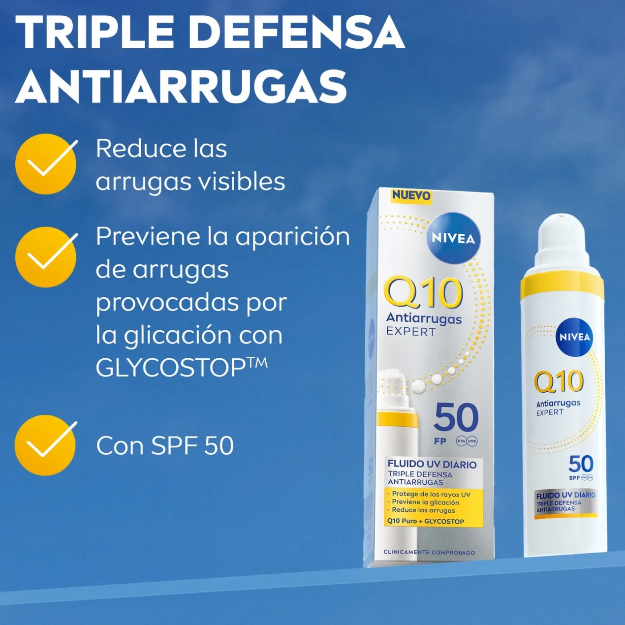 Q10 Antiarrugas Expert Fluido UV Diario SPF50