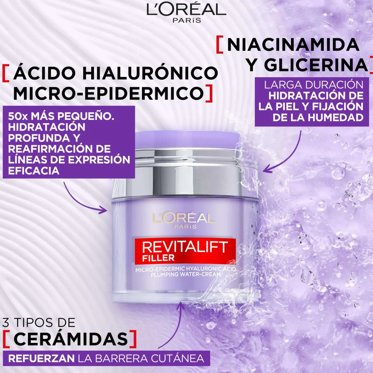 Revitalift Filler Gel Crema Rellenador con Ácido Hialurónico