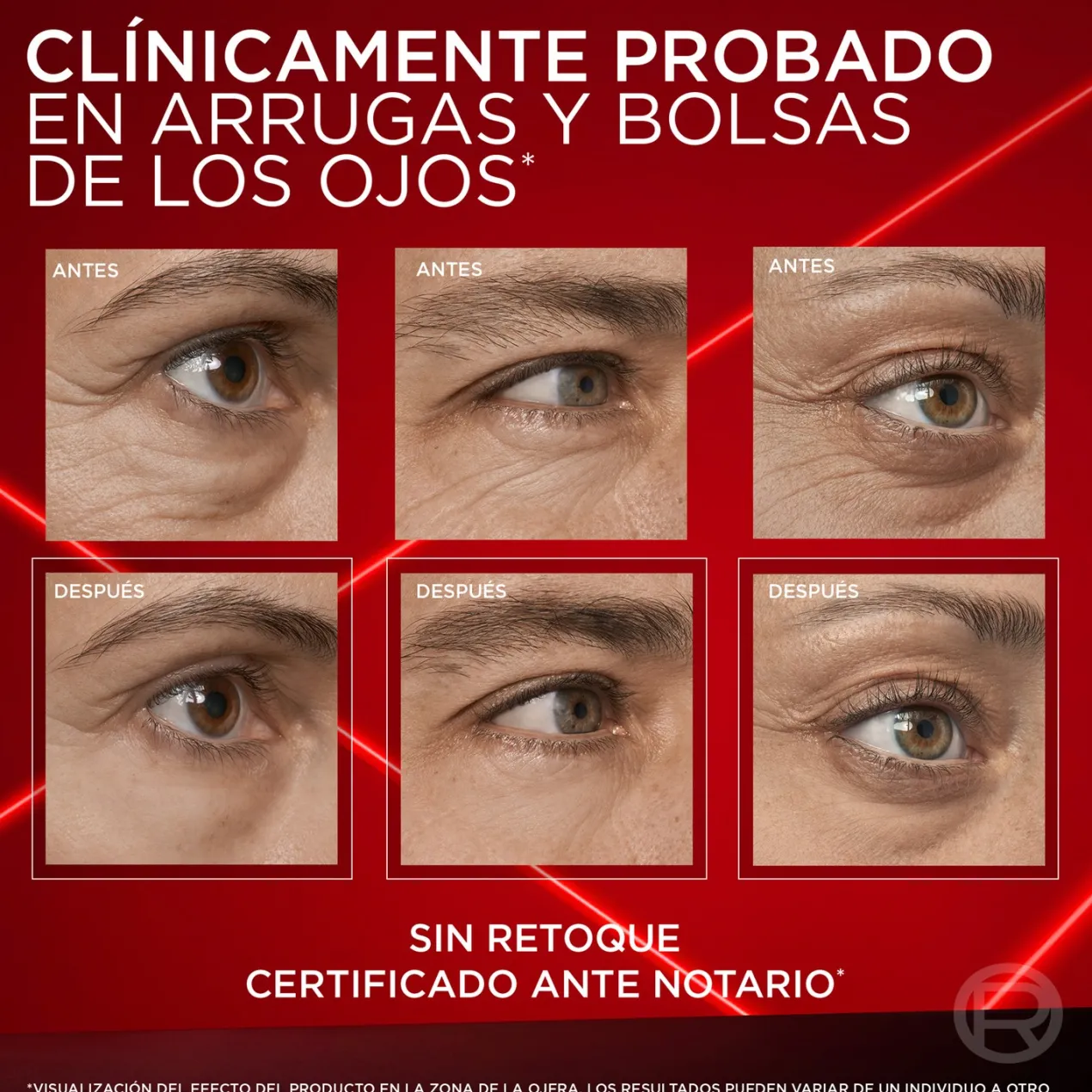 Revitalift Laser Borrador de Bolsas Instantáneo