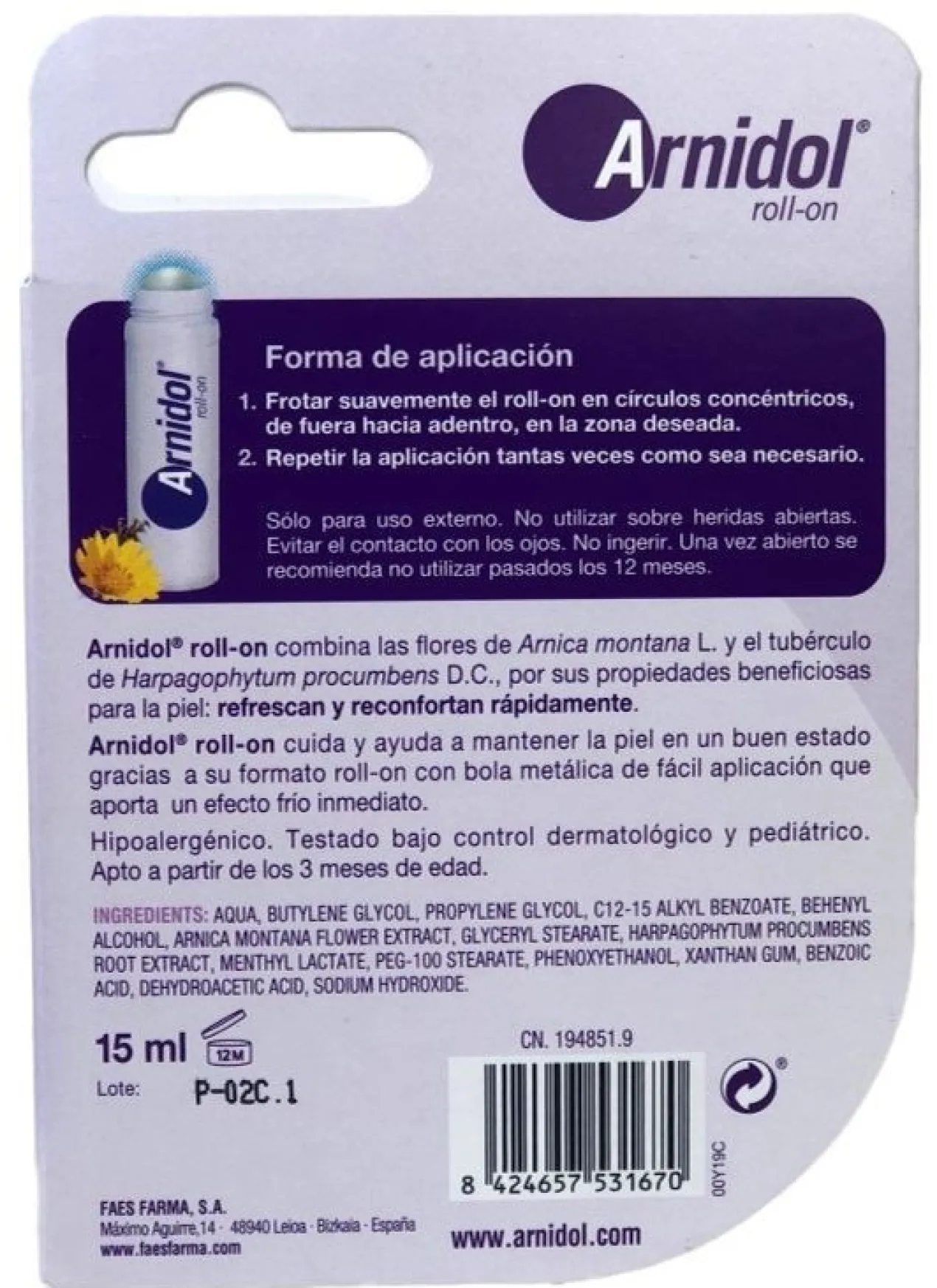 Roll On Efecto Frío