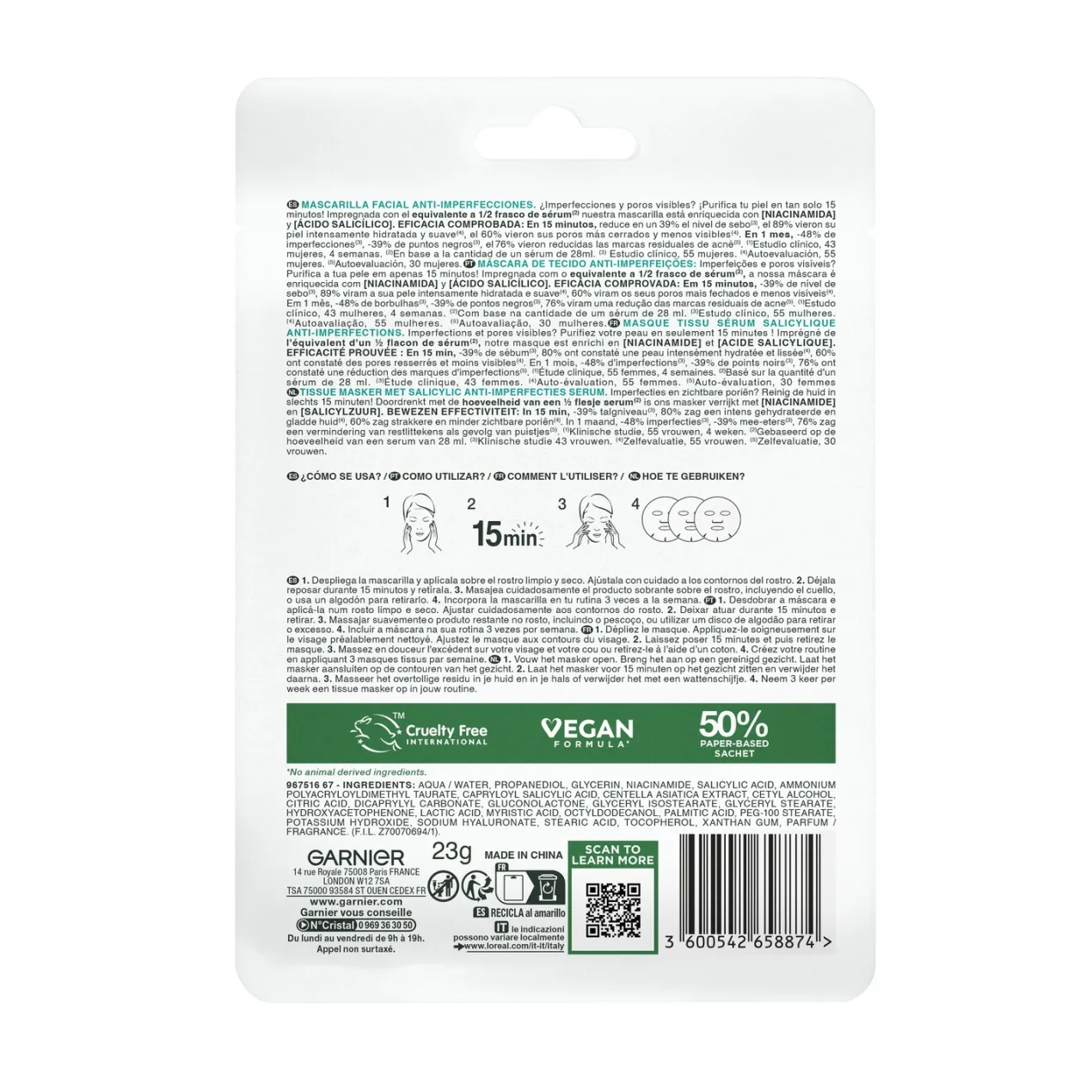 Salicylic Mascarilla Facial Anti-imperfecciones