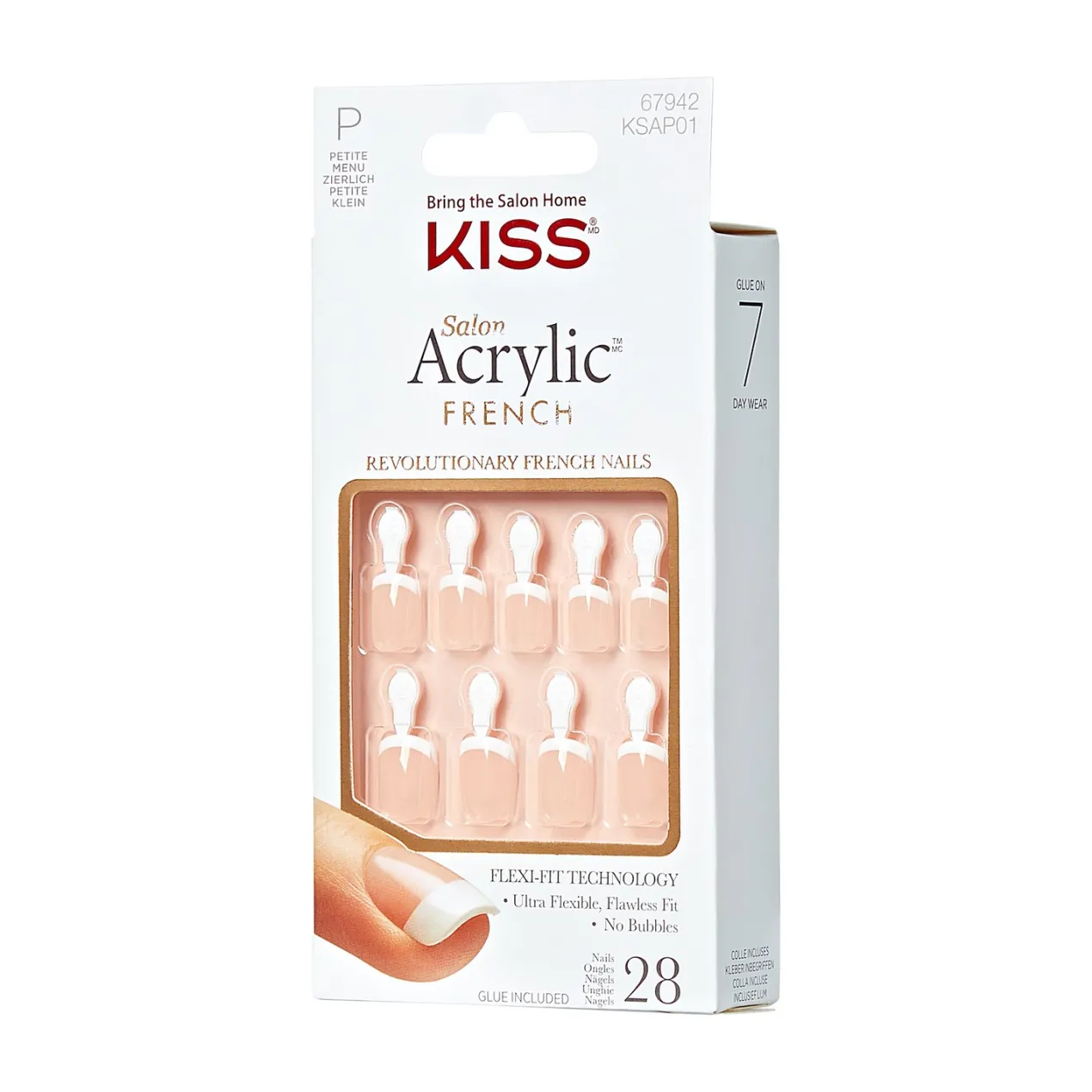 Salon Acrylic Natural Uñas Postizas