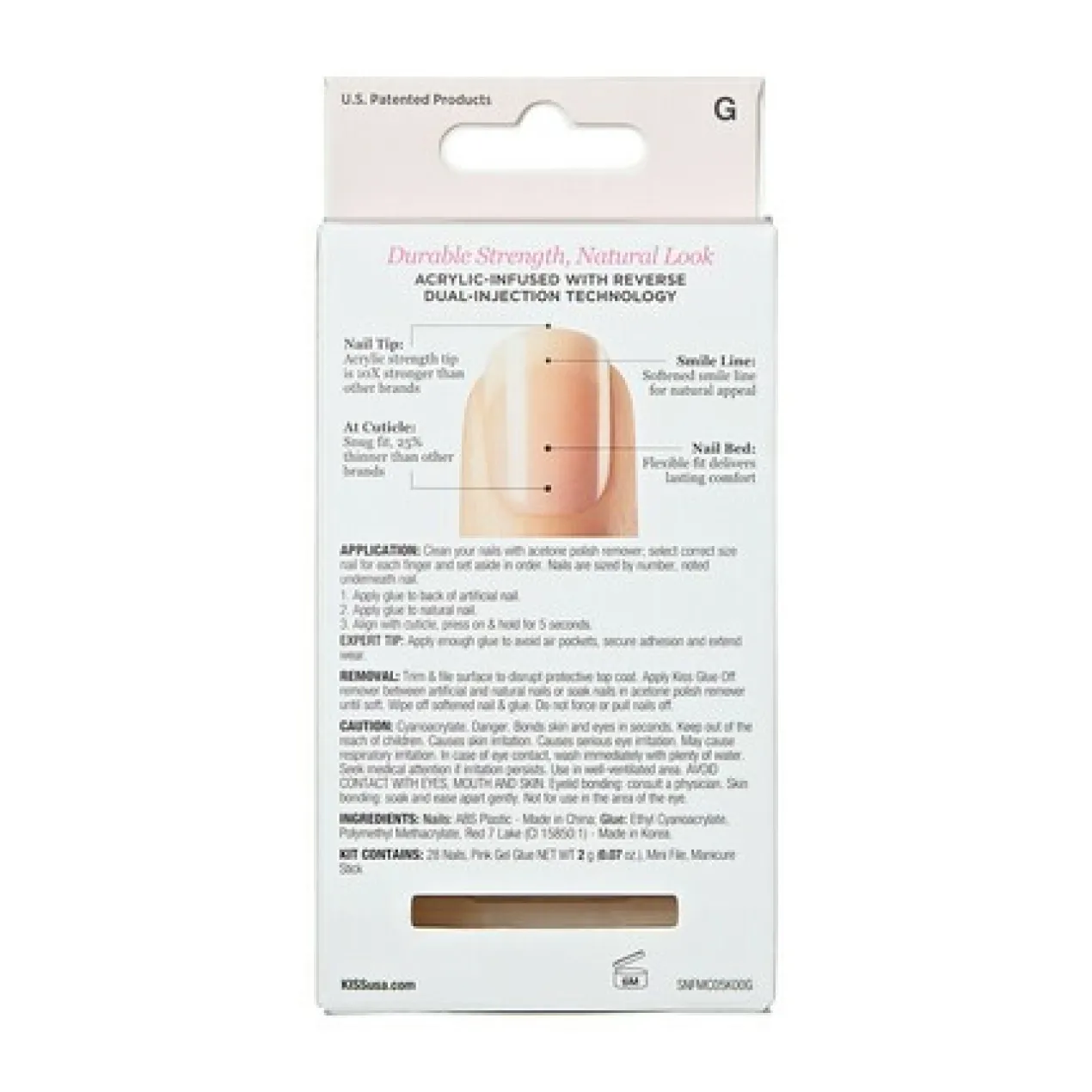 Salon Acrylic Nude Uñas Postizas