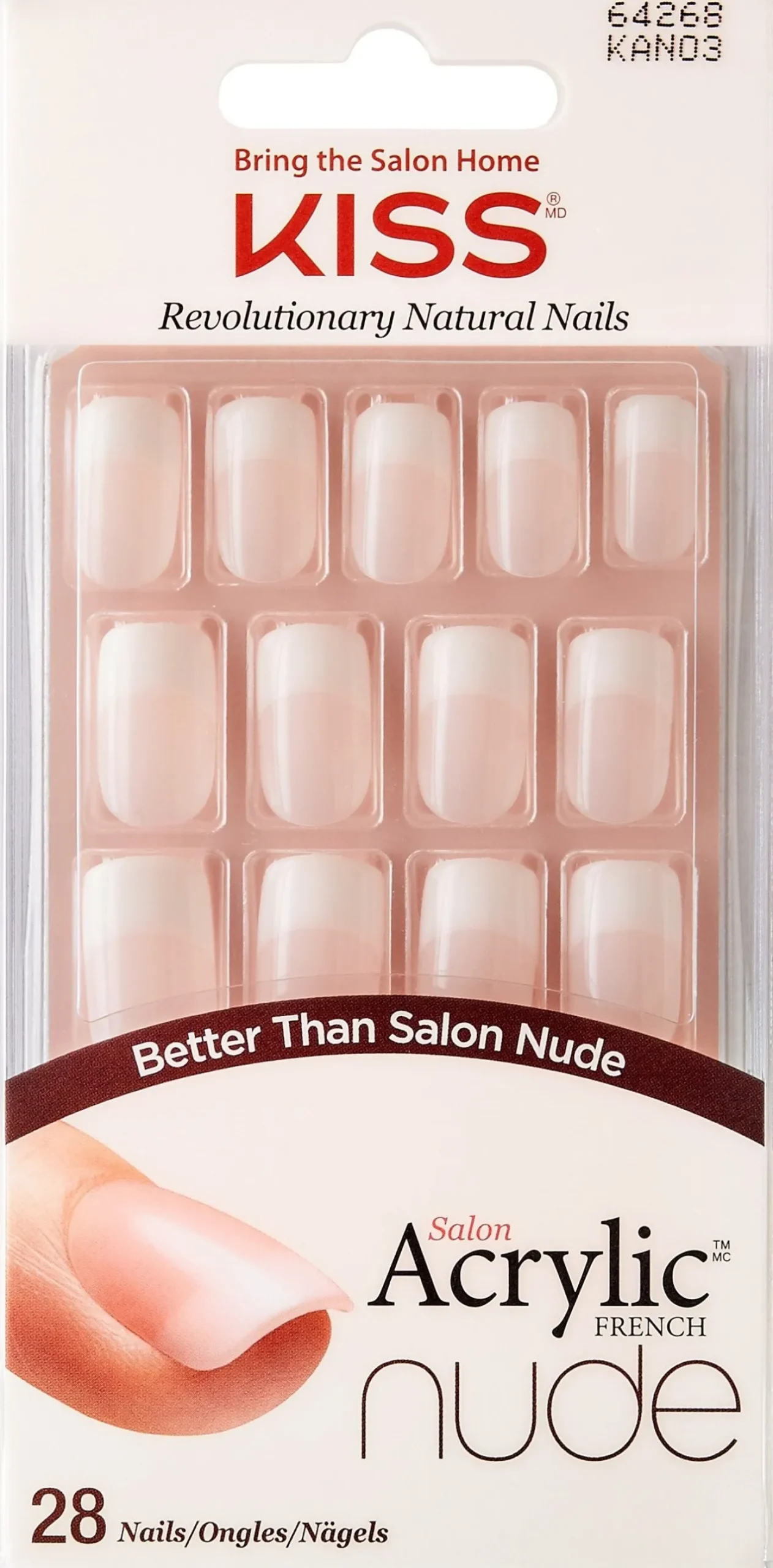 Salon Acrylic Nude Uñas Postizas