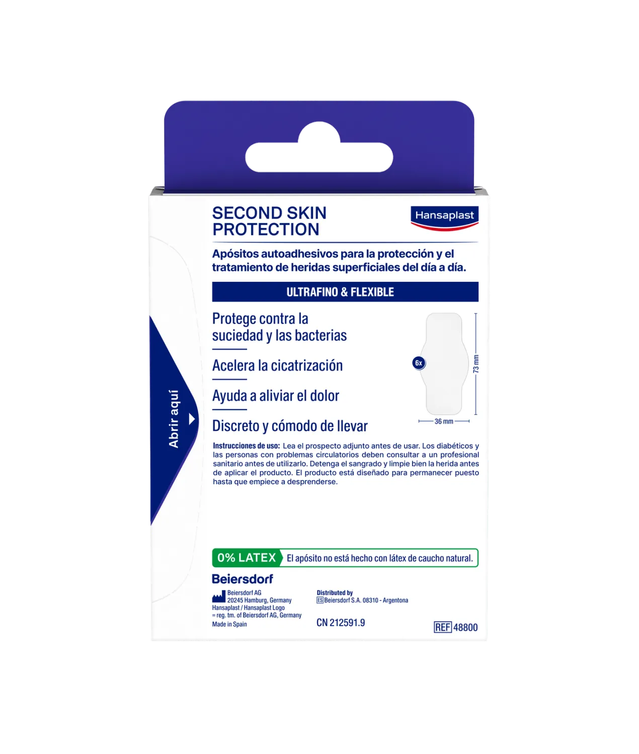 Second Skin Protection Apósito Hidrocoloide Avanzado