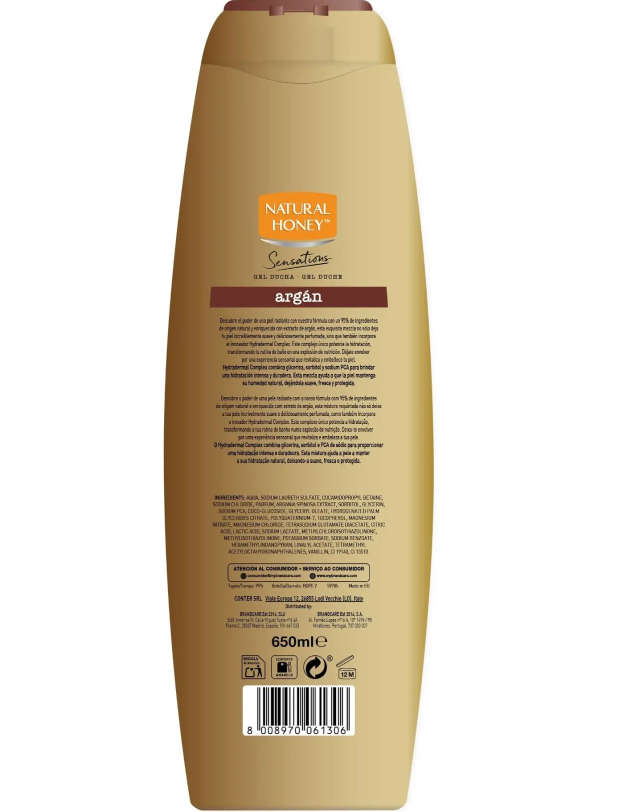 Sensations Gel de Ducha Argán