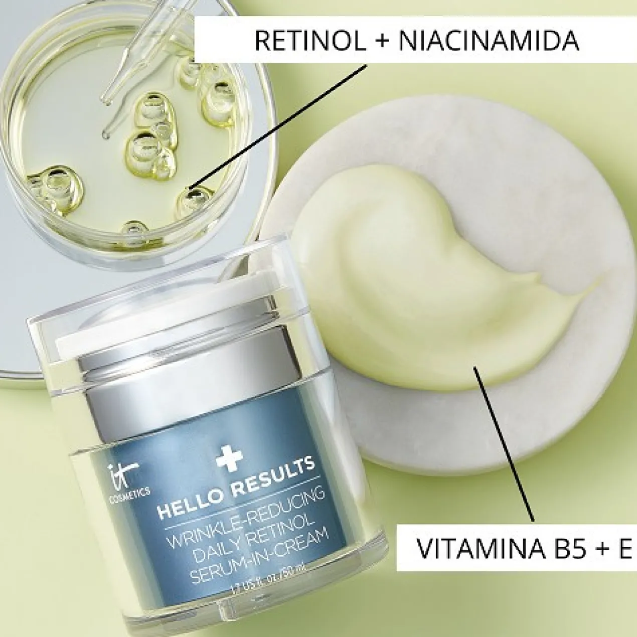 Serum en Crema con Retinol Hello Results