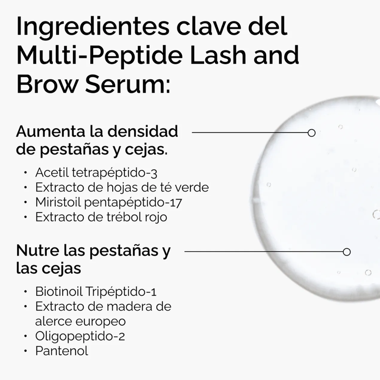 Serum para Pestañas y Cejas Multi-Péptidos