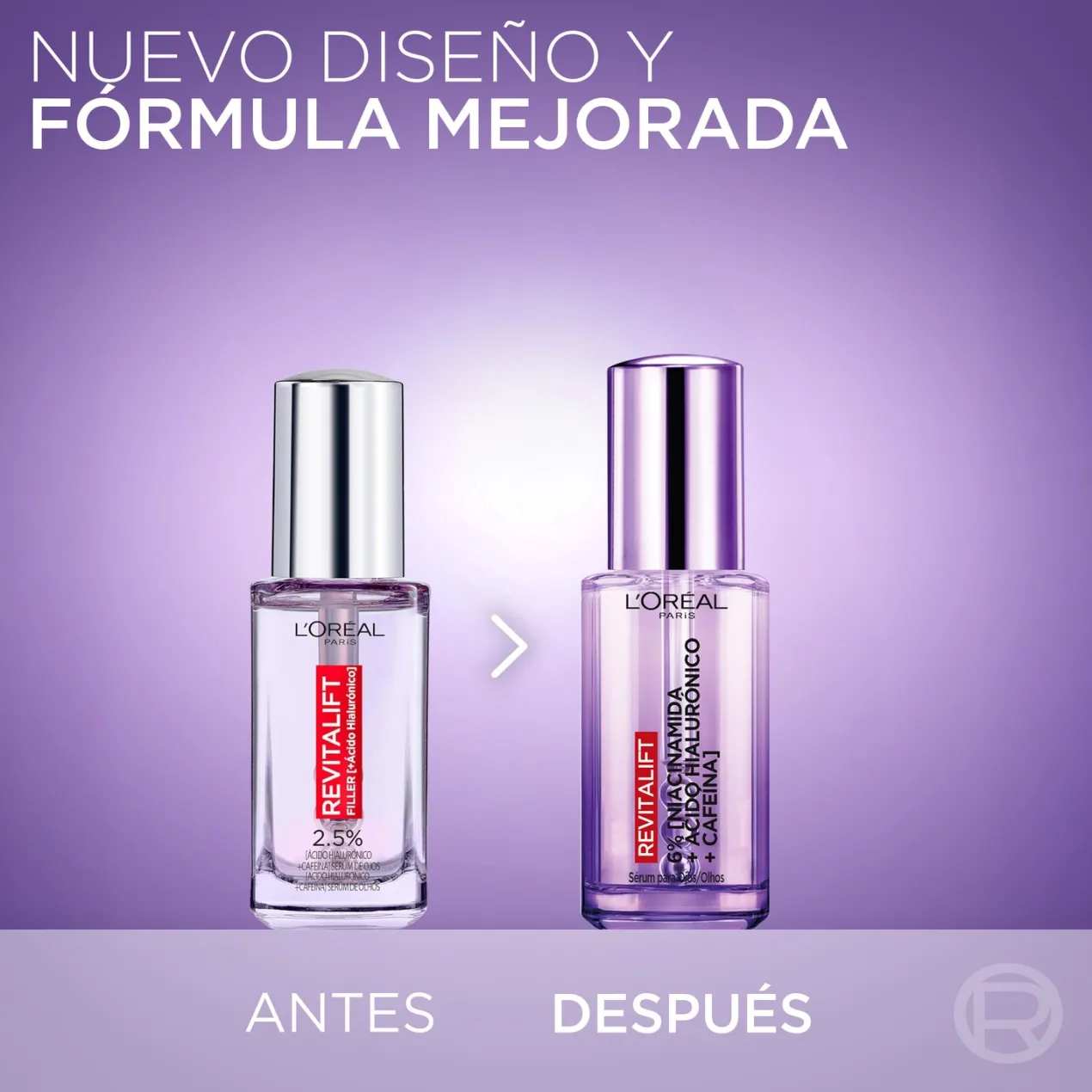 Serum Revitalift Filler 2,5 Ácido Hialurónico + Cafeína