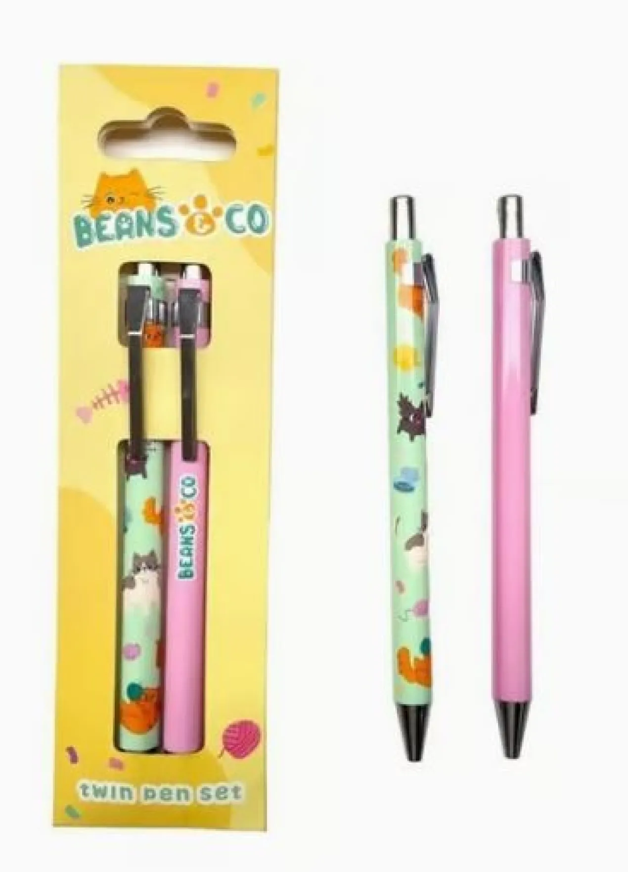 Set 2 Bolígrafos Bean&Co Cats