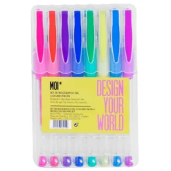 Set 8 Bolígrafos Gel de Colores Neon
