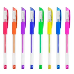 Set 8 Bolígrafos Gel de Colores Neon