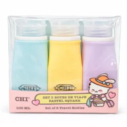 Set 3 Botes de Viaje Pastel Square 100ML