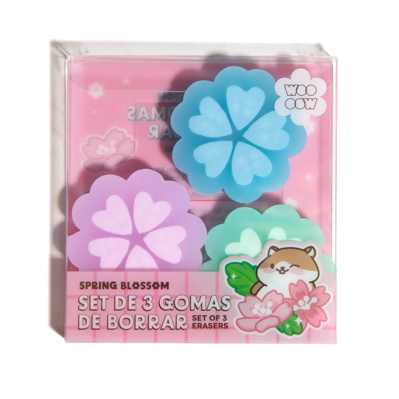 Set 3 Gomas de Borrar Spring Blossom