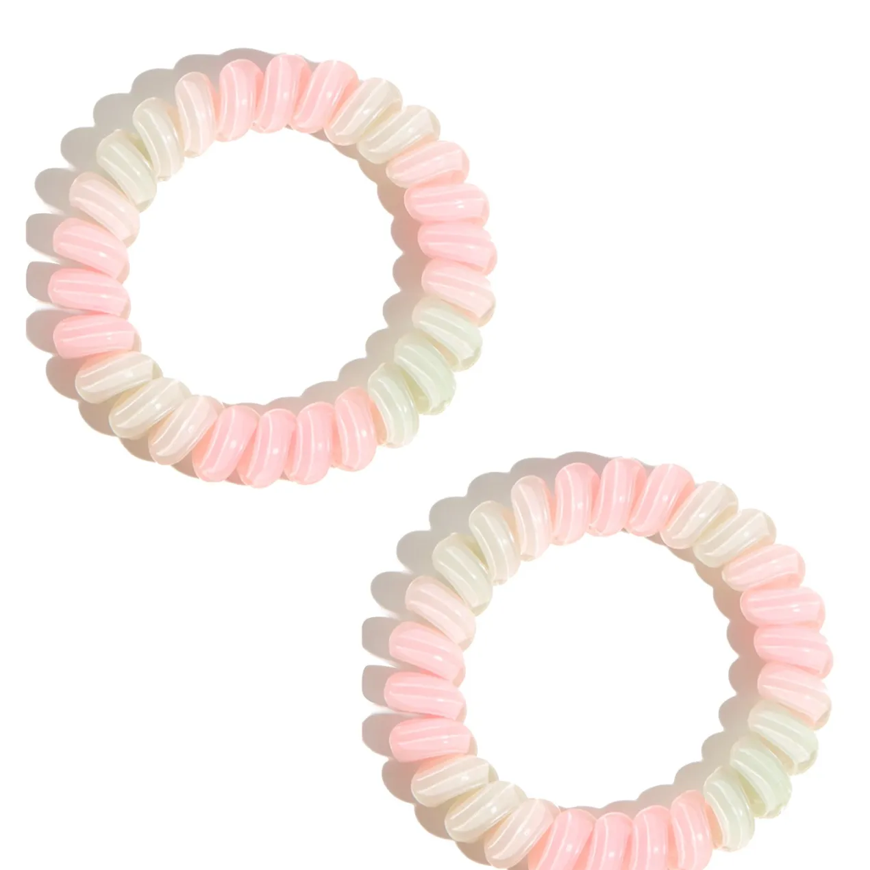 Set 2 Gomas de Pelo Cable Pastel