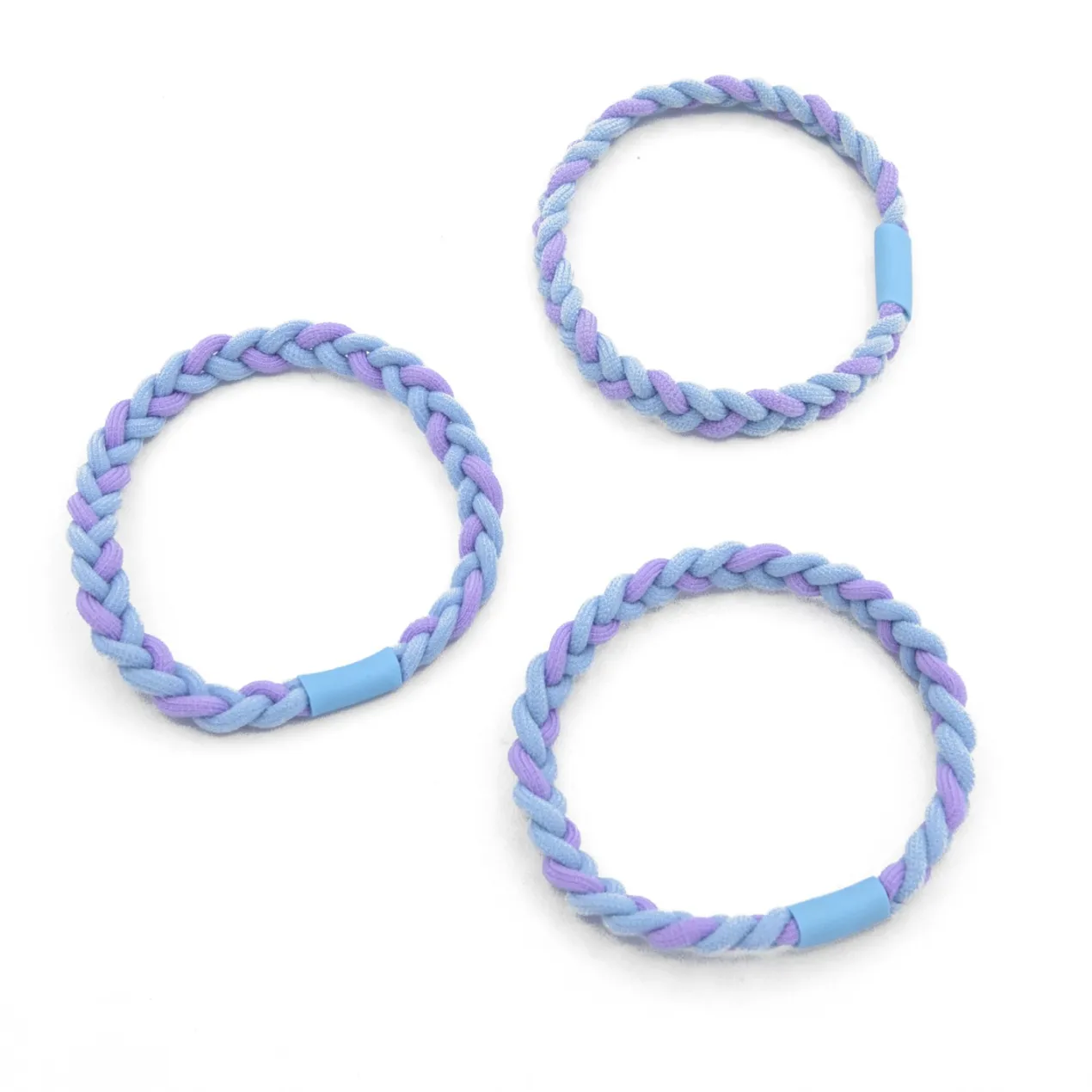 Set 3 Gomas de Pelo Trenzadas