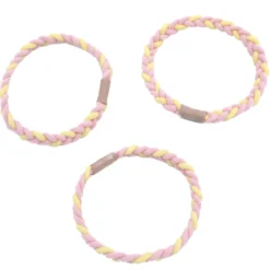 Set 3 Gomas de Pelo Trenzadas