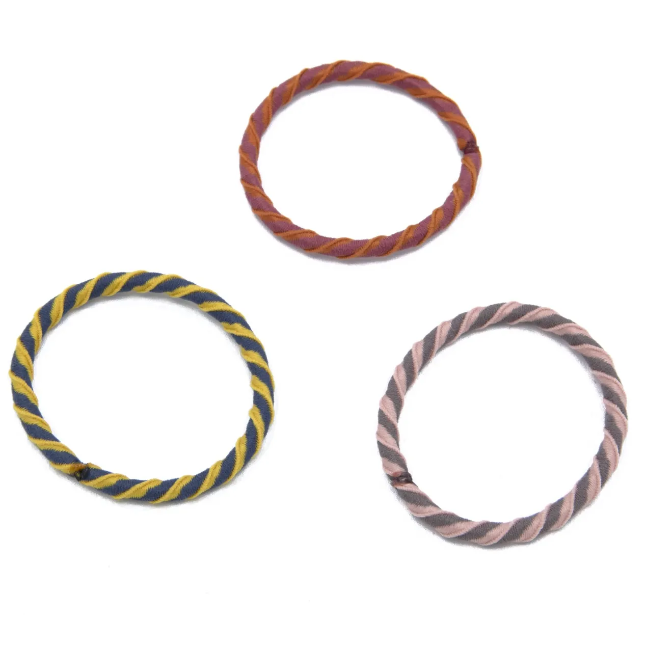 Set 3 Gomas de Pelo Trenzadas
