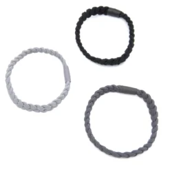 Set 3 Gomas de Pelo Trenzadas