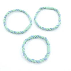 Set 3 Gomas de Pelo Trenzadas