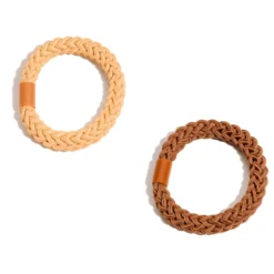 Set 2 Gomas de Pelo Trenzadas