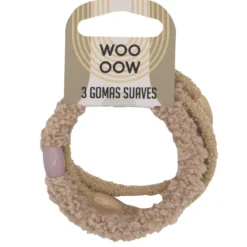 Set 3 Gomas Fluffy Beige