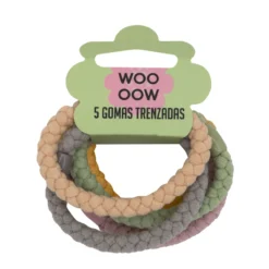Set 5 Gomas Trenzadas Multicolor Pastel