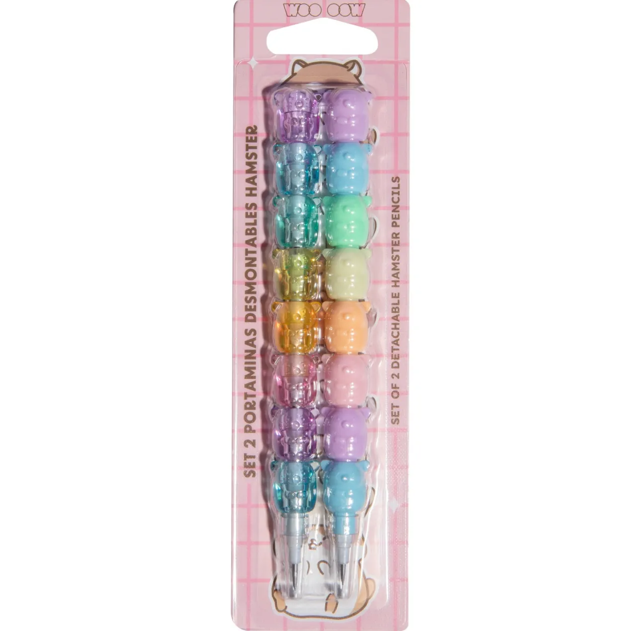 Set 2 Portaminas Desmontables Hamster