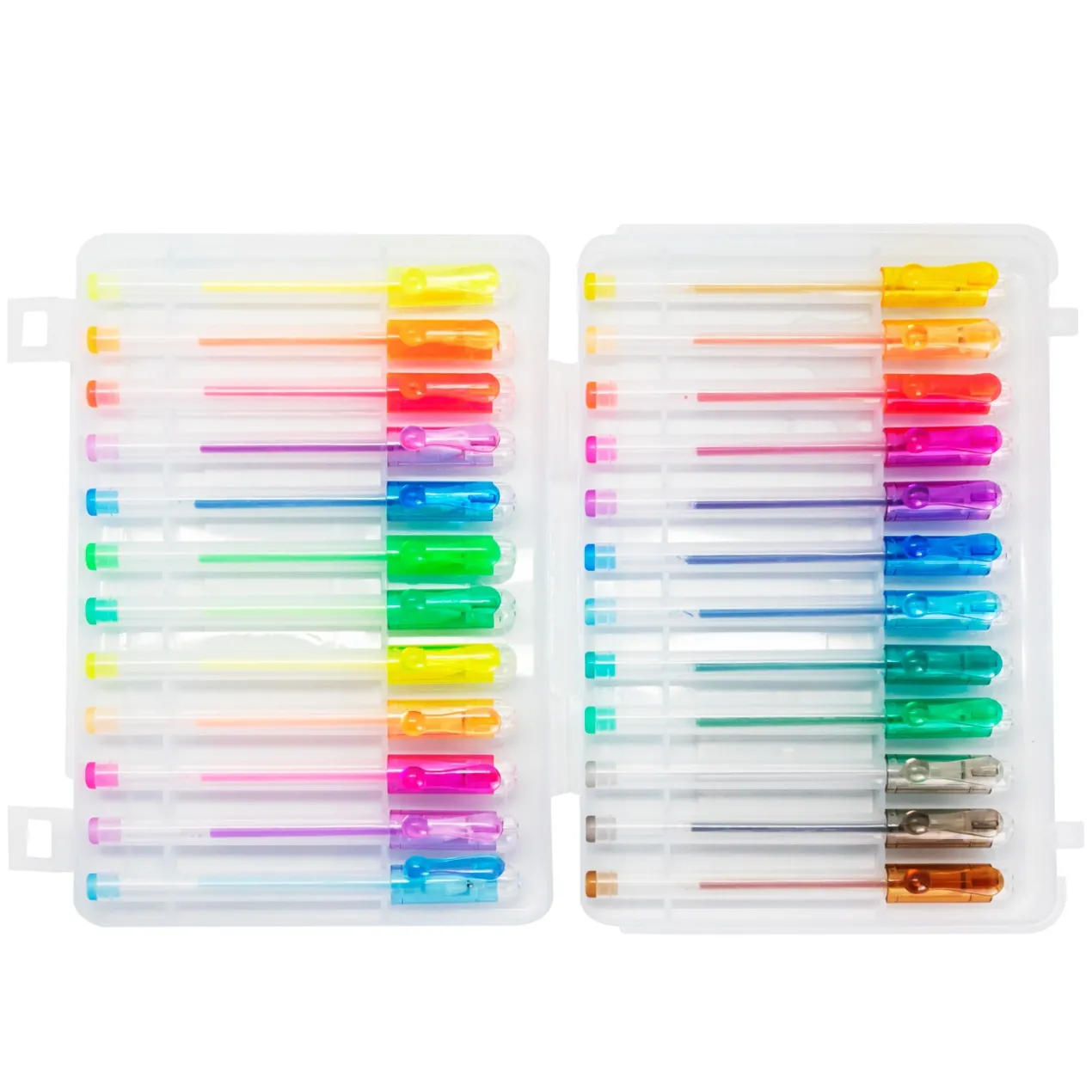Set Bolígrafos de Gel Glitter y Flúor