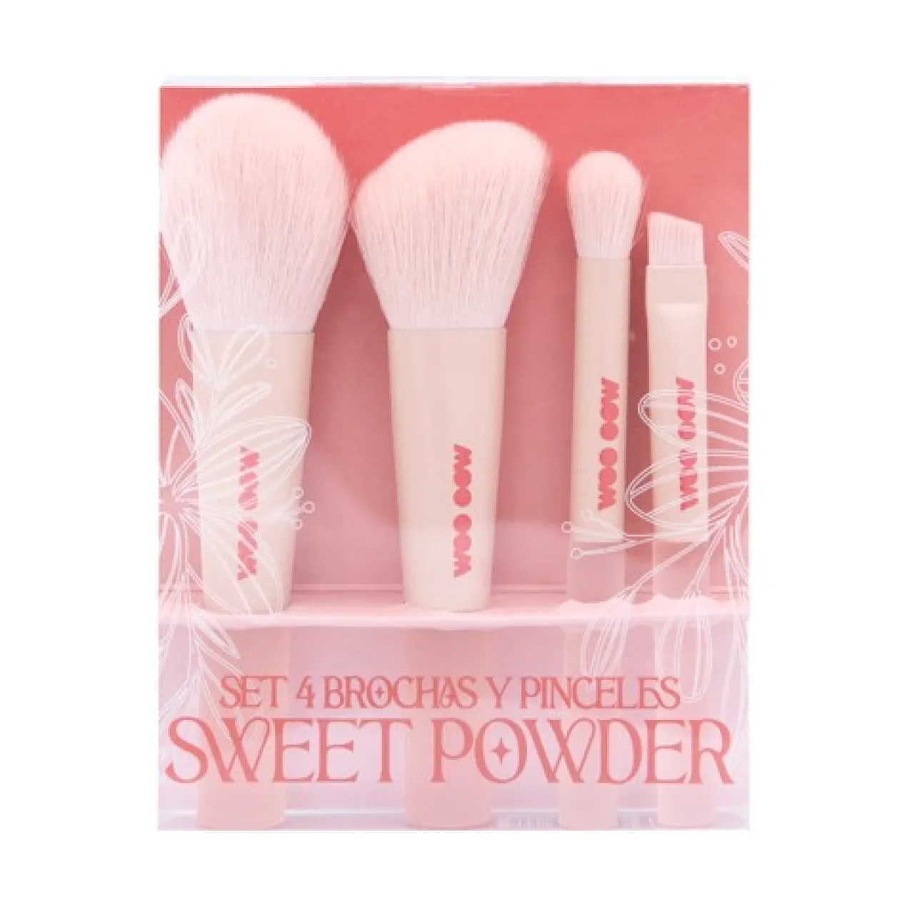 Set 4 Brochas y Pinceles Sweet Powder