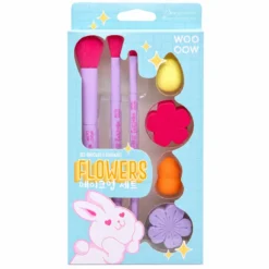 Set de Brochas & Esponjas Flowers