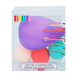 Set de 4 Esponjas Makeup Multicolor