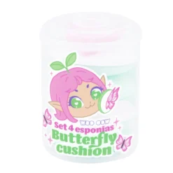 Set 4 Esponjas Butterfly Cushion