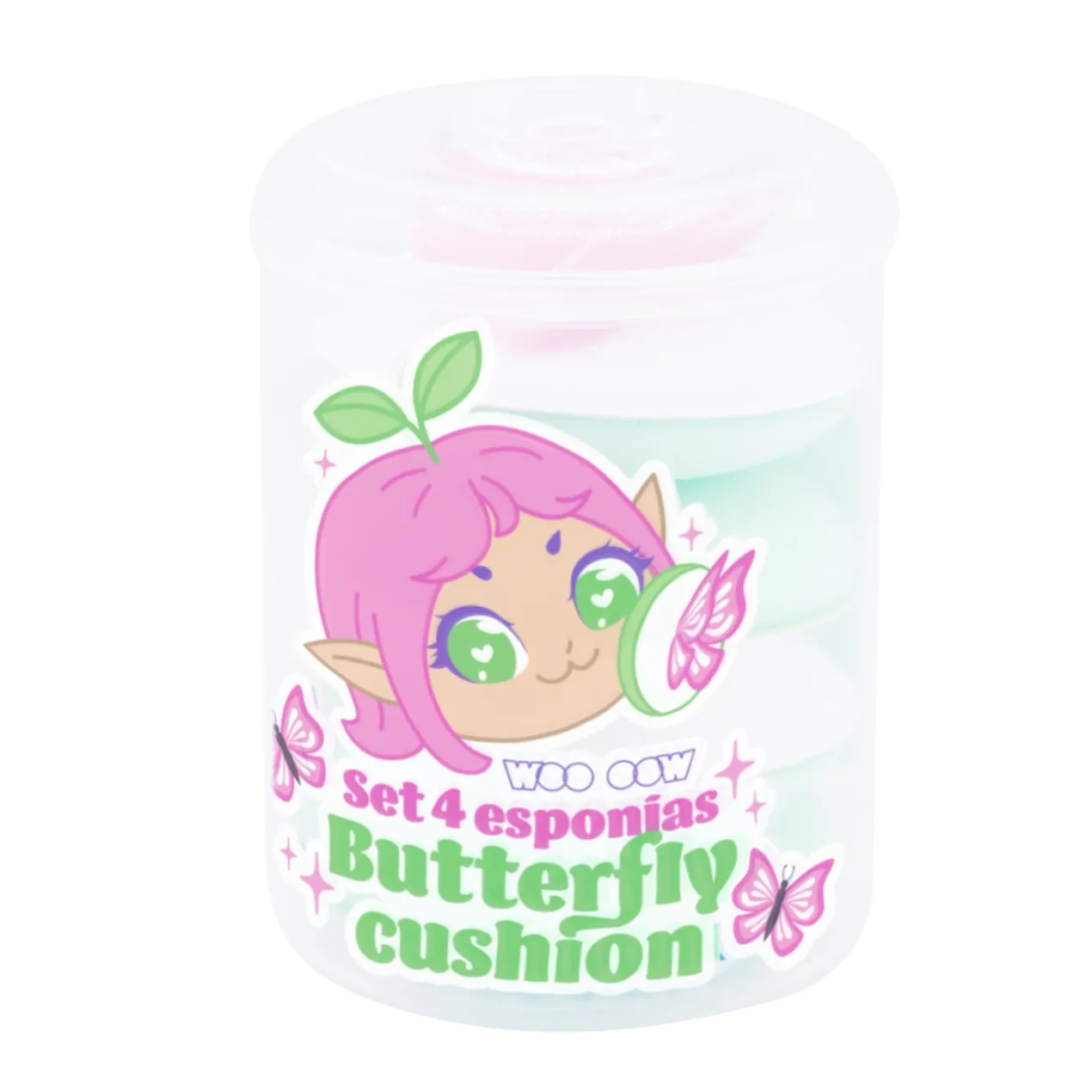 Set 4 Esponjas Butterfly Cushion