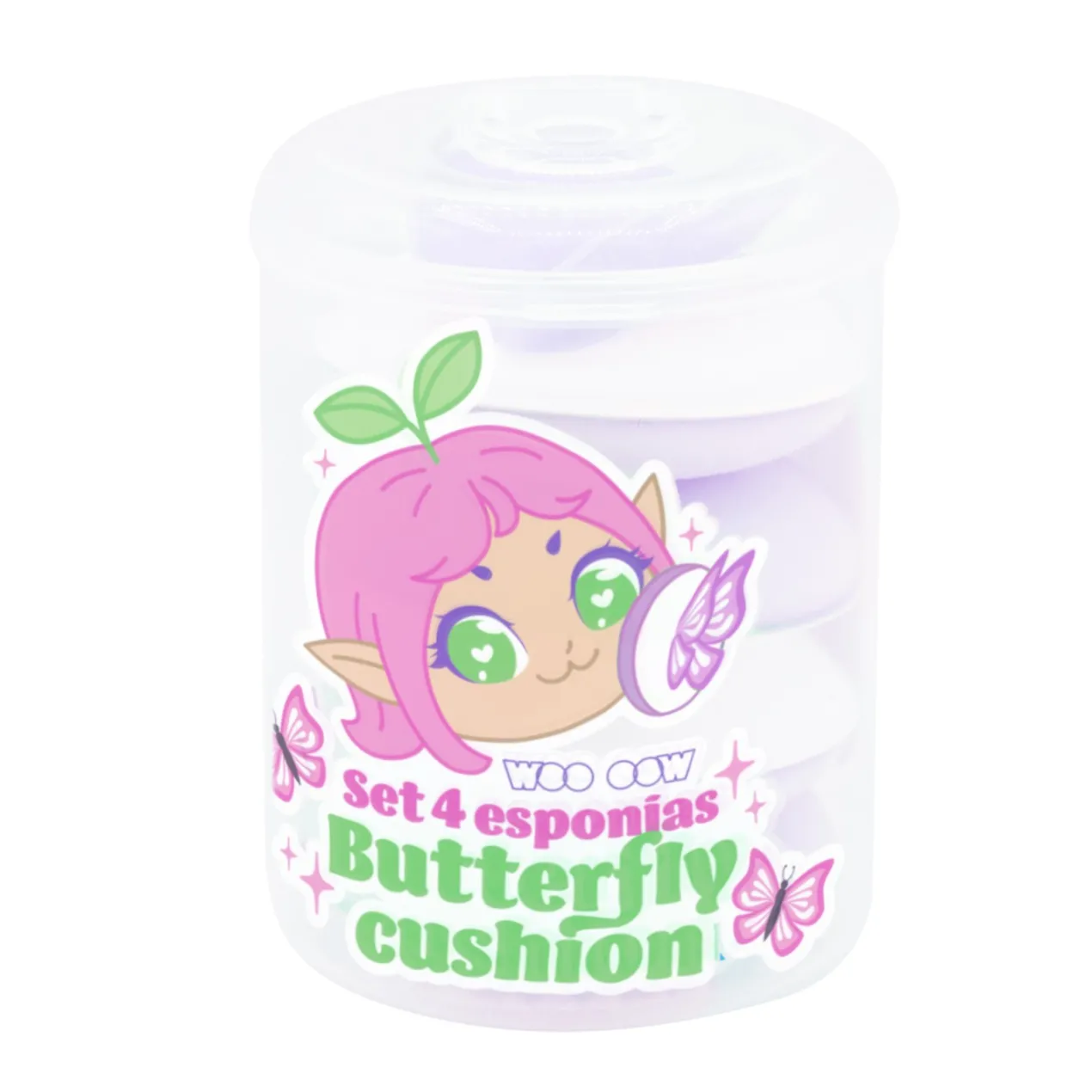 Set 4 Esponjas Butterfly Cushion