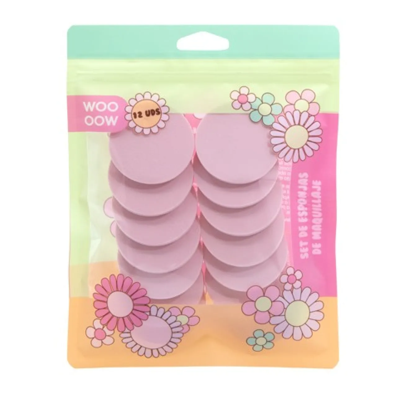 Set 12 Esponjas de maquillaje planas