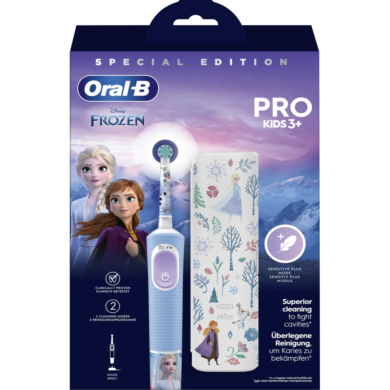 Set Frozen Cepillo Eléctrico + Funda de Viaje