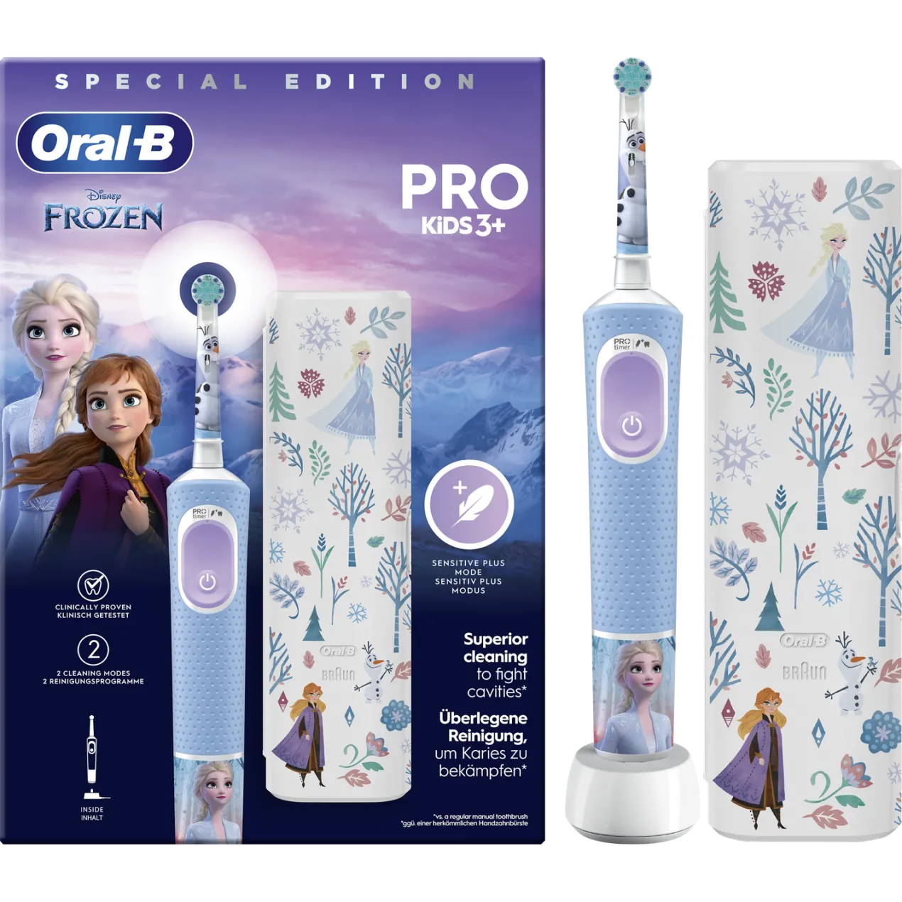 Set Frozen Cepillo Eléctrico + Funda de Viaje