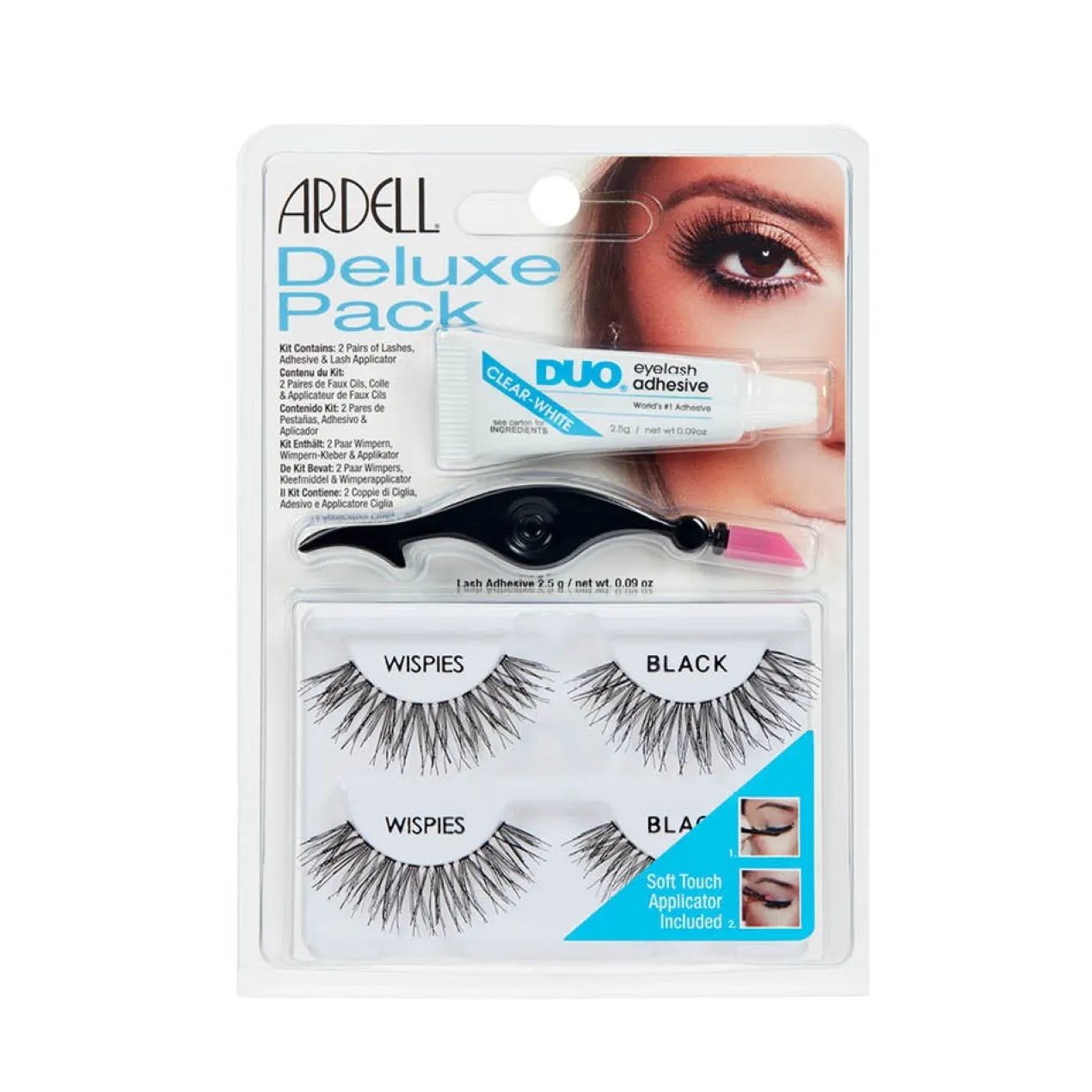 Set Pestañas Postizas Deluxe Pack con Adhesivo y Aplicador