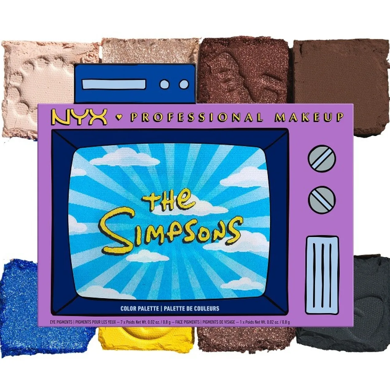 Simpson Family Paleta Sombras Ultra Pigmentada Edición Limitada