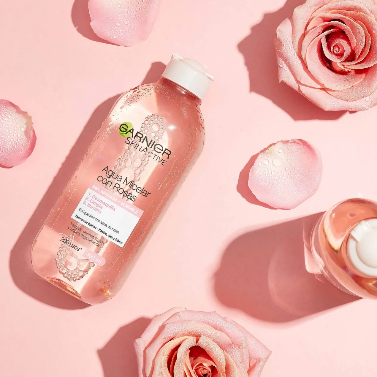 Skin Active Agua Micelar con Rosas Limpia & Ilumina