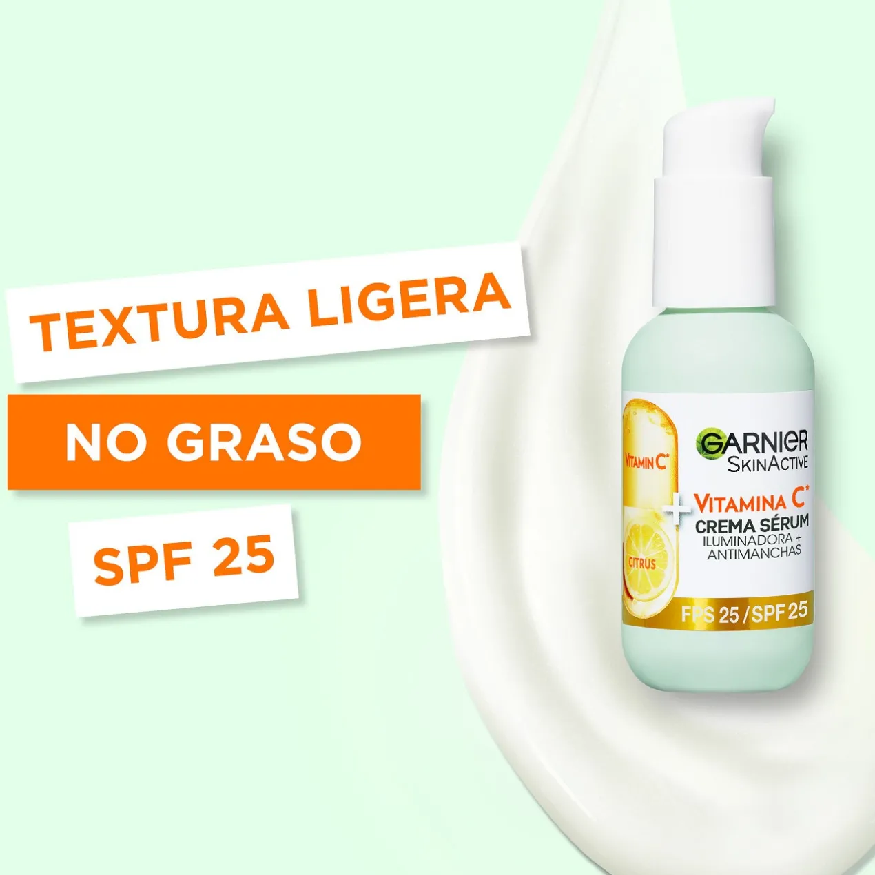 Skin Active Vitamina C Crema Serum Iluminador Antimanchas