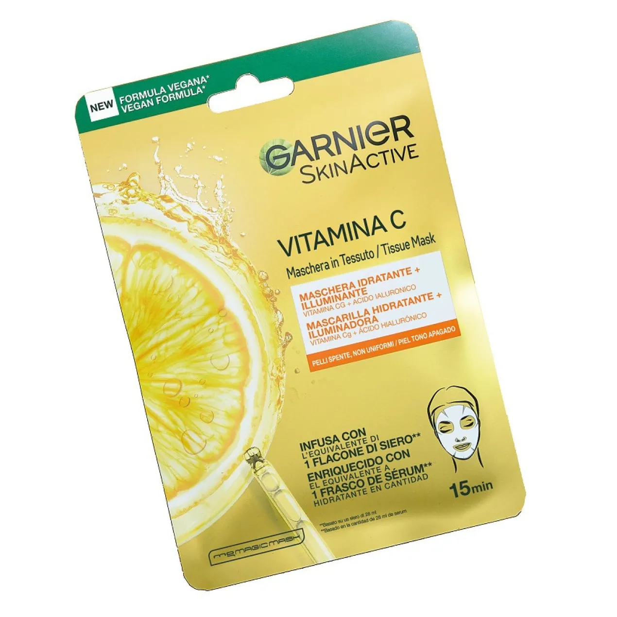 Skin Active Vitamina C Mascarilla Facial de Tejido