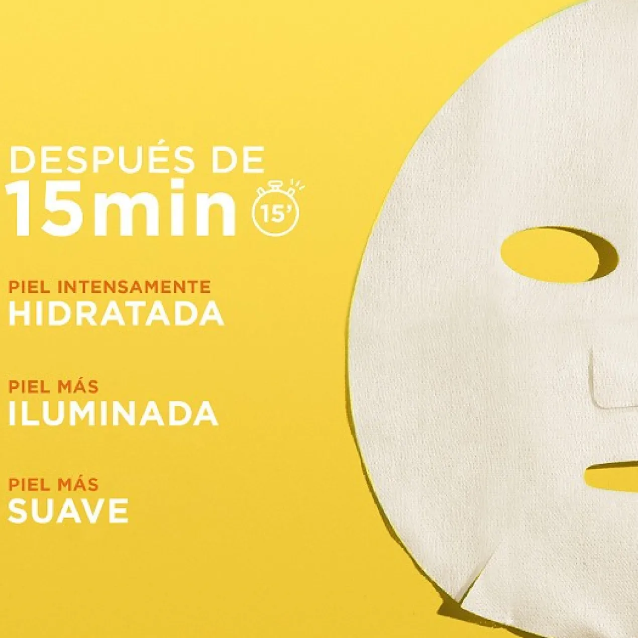 Skin Active Vitamina C Mascarilla Facial de Tejido