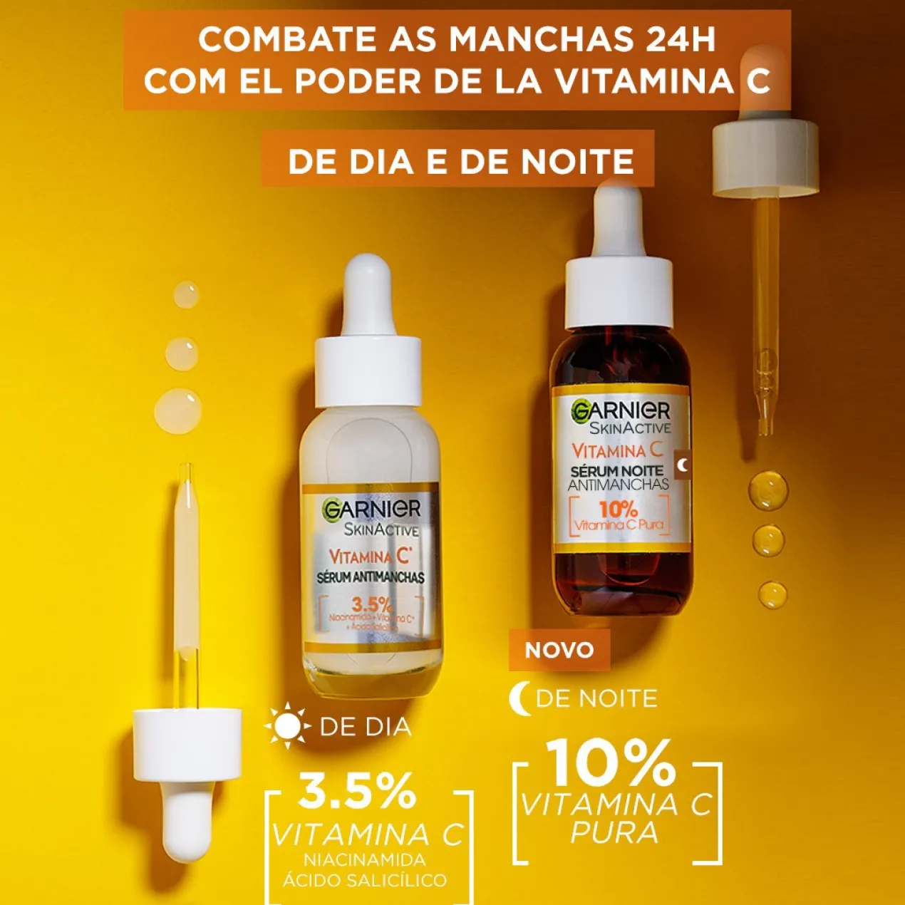 Skin Active Vitamina C Serum de Noche