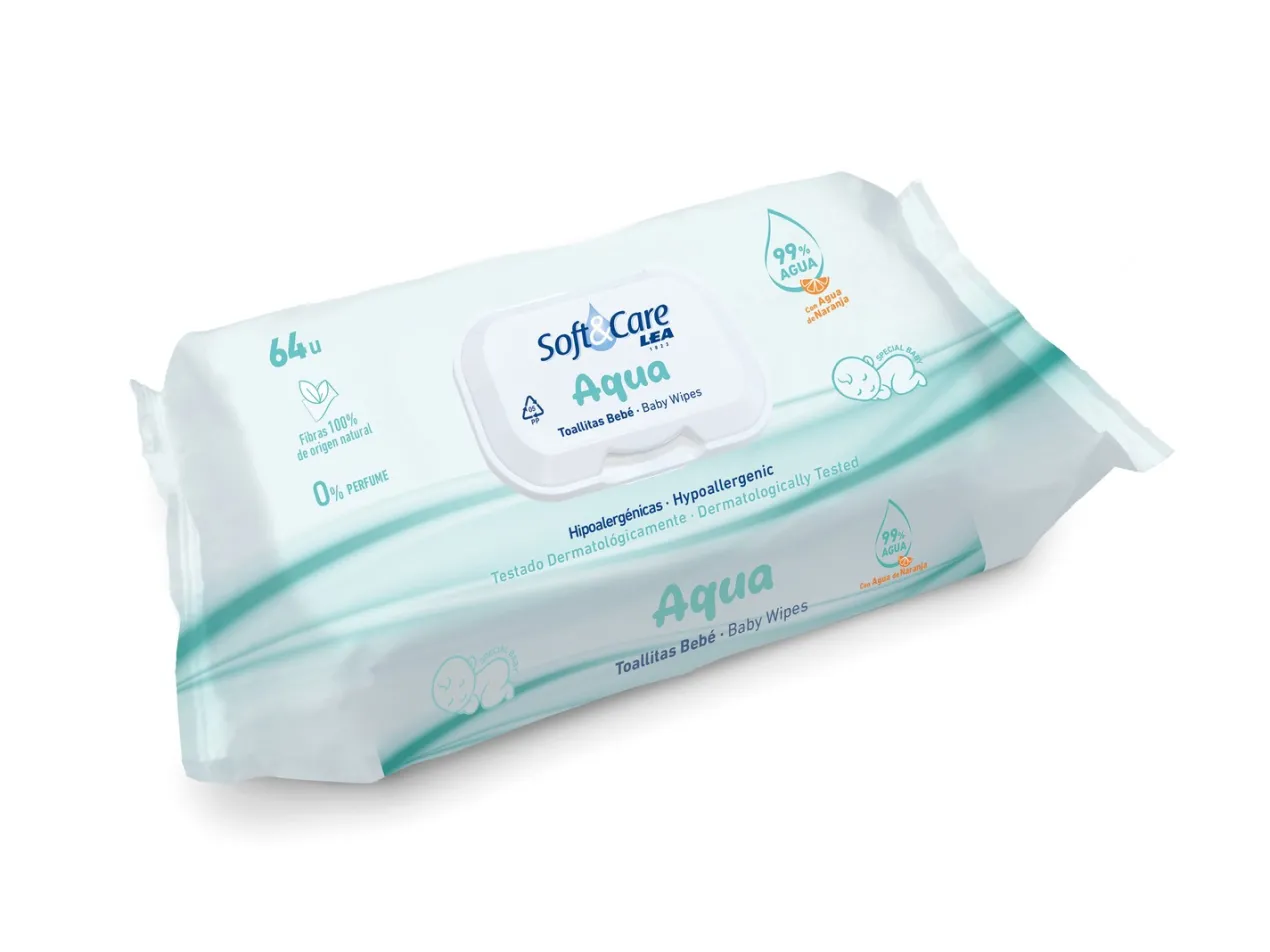 Soft & Care Toallitas Húmedas Bebé Aqua
