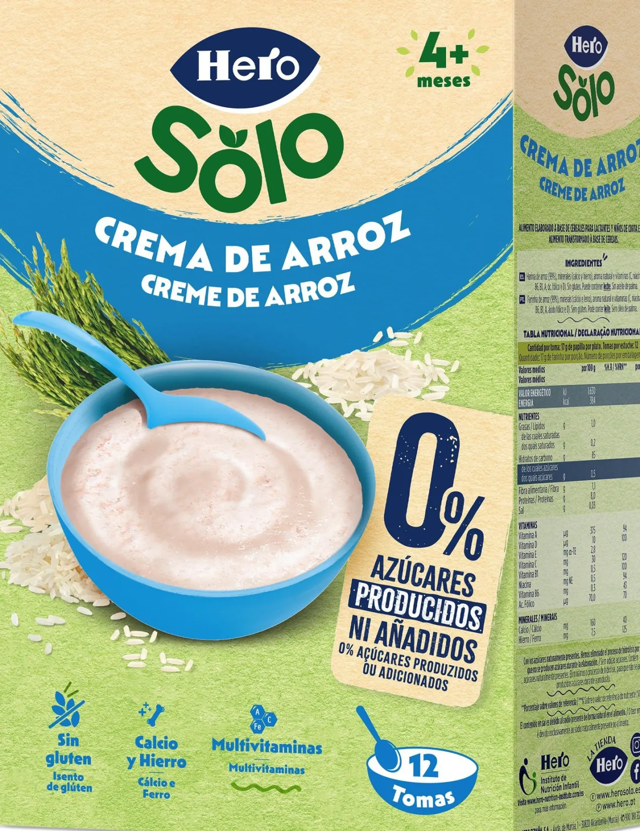 Solo Crema de Arroz +4 Meses